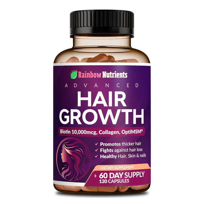 HAIR GROWTH VITAMINA PARA CABELLO CON BIOTINA X120 CAPSULAS